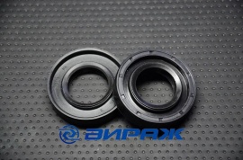 WLK 03АТ29  Сальник бака 25*47*10 стиральной машины, две пружины Ariston/Indesit, Merloni 090222 68347